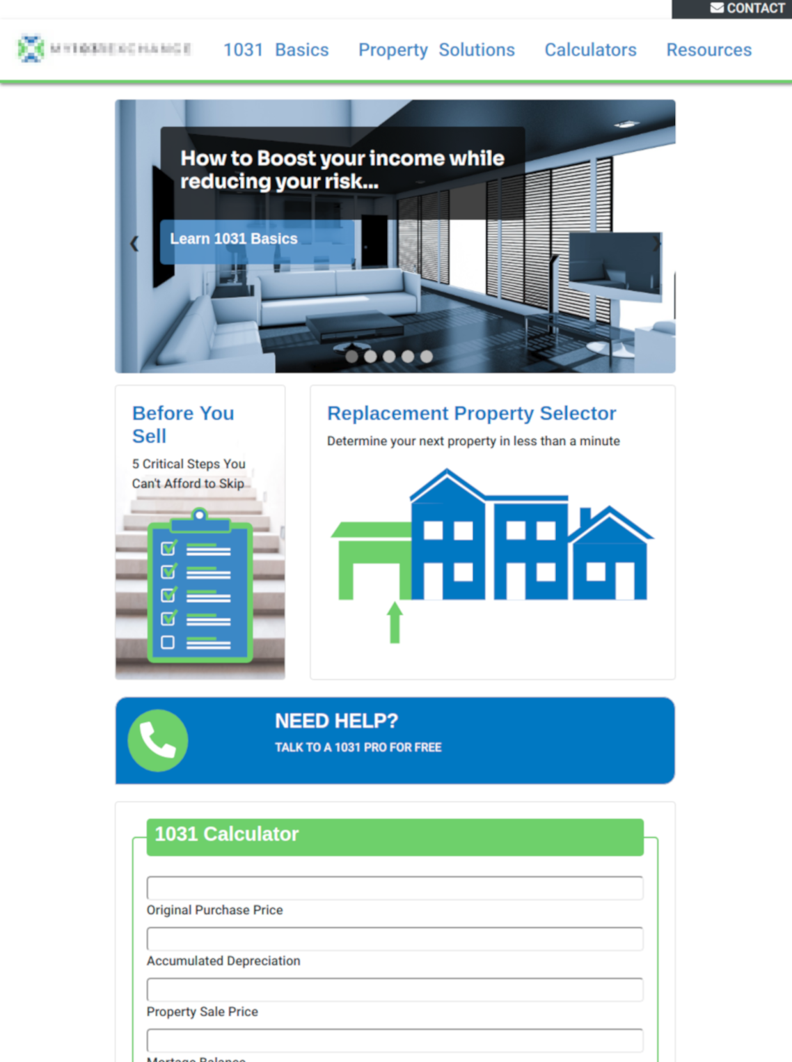 Real Estate Front Page Design